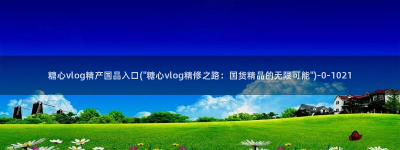 糖心视频vlog入口
